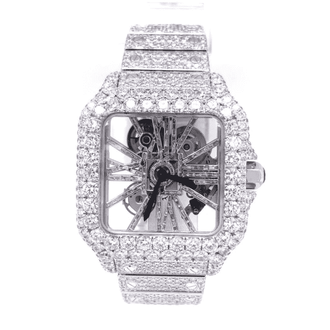 Full Iced Out Diamond Moissanite Watch