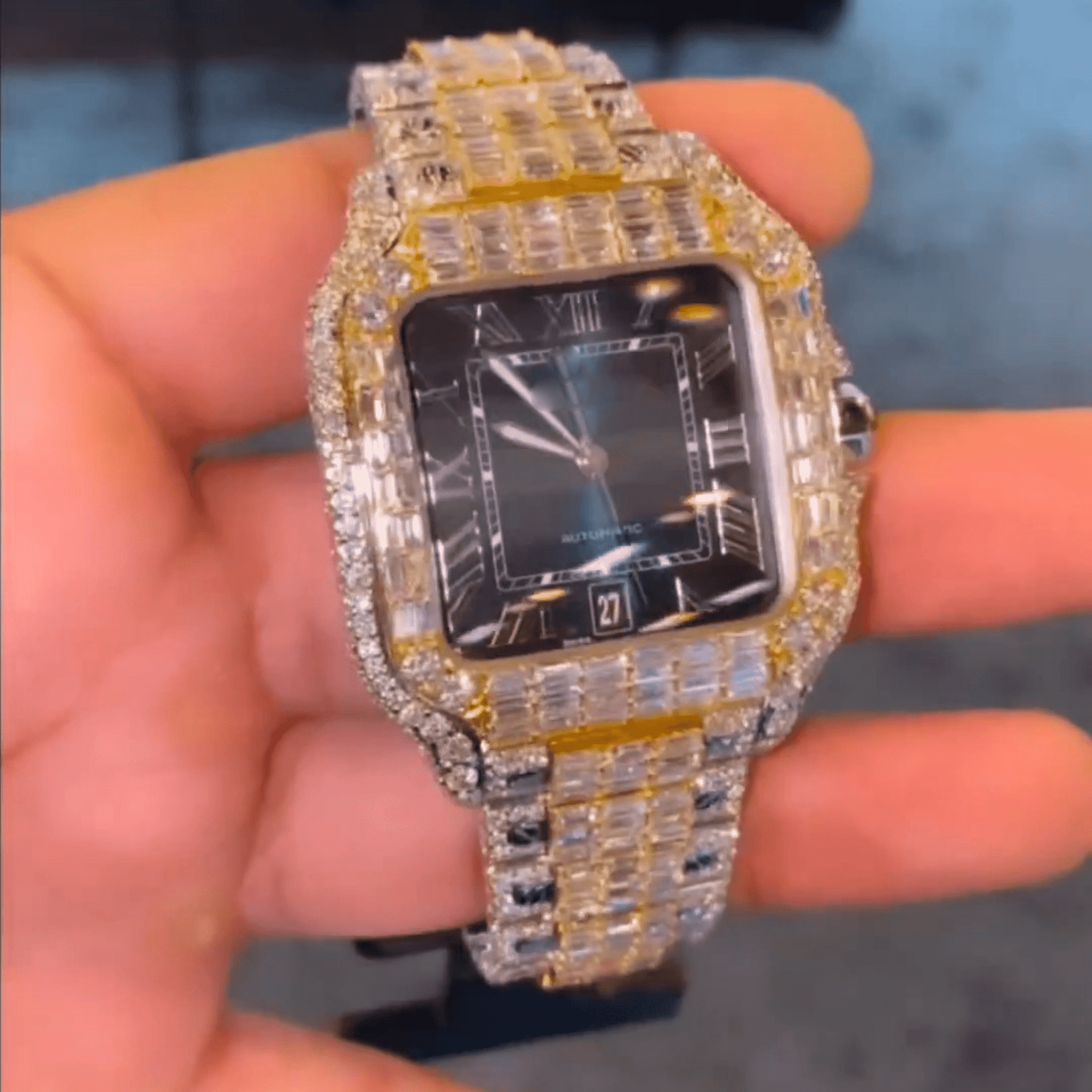 Luxury Moissanite Diamond Watch for Men and Women