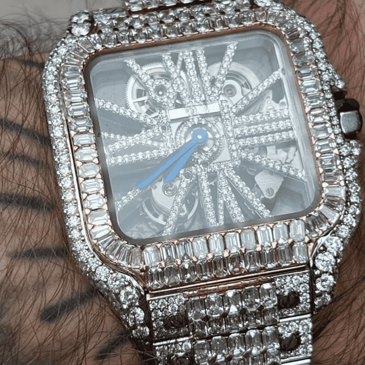 Moissanite Watches Fully Iced Out for Men & Women with Minimalist Design - Image 5