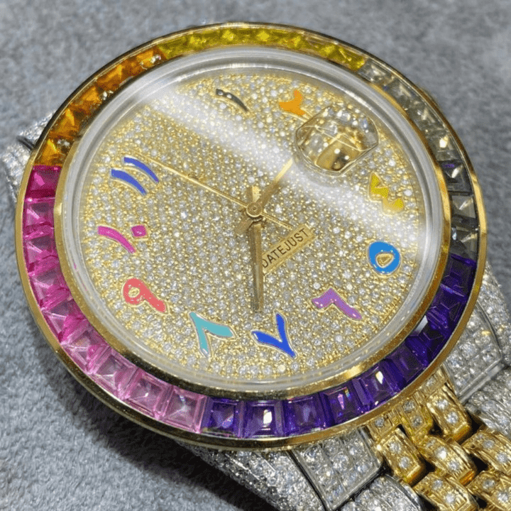 Iced Out Moissanite Automatic Watch for Men - Image 2