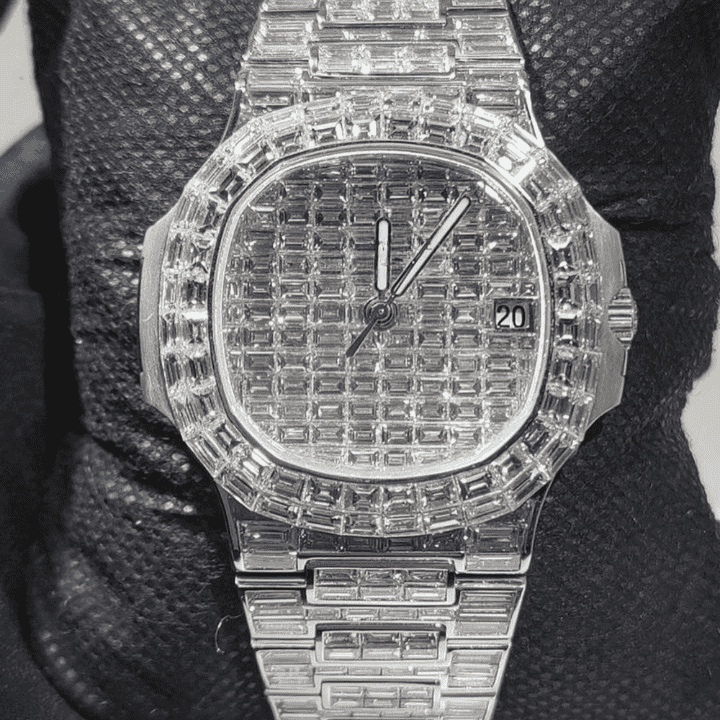 High-Quality Hip Hop Iced Out Moissanite Watch