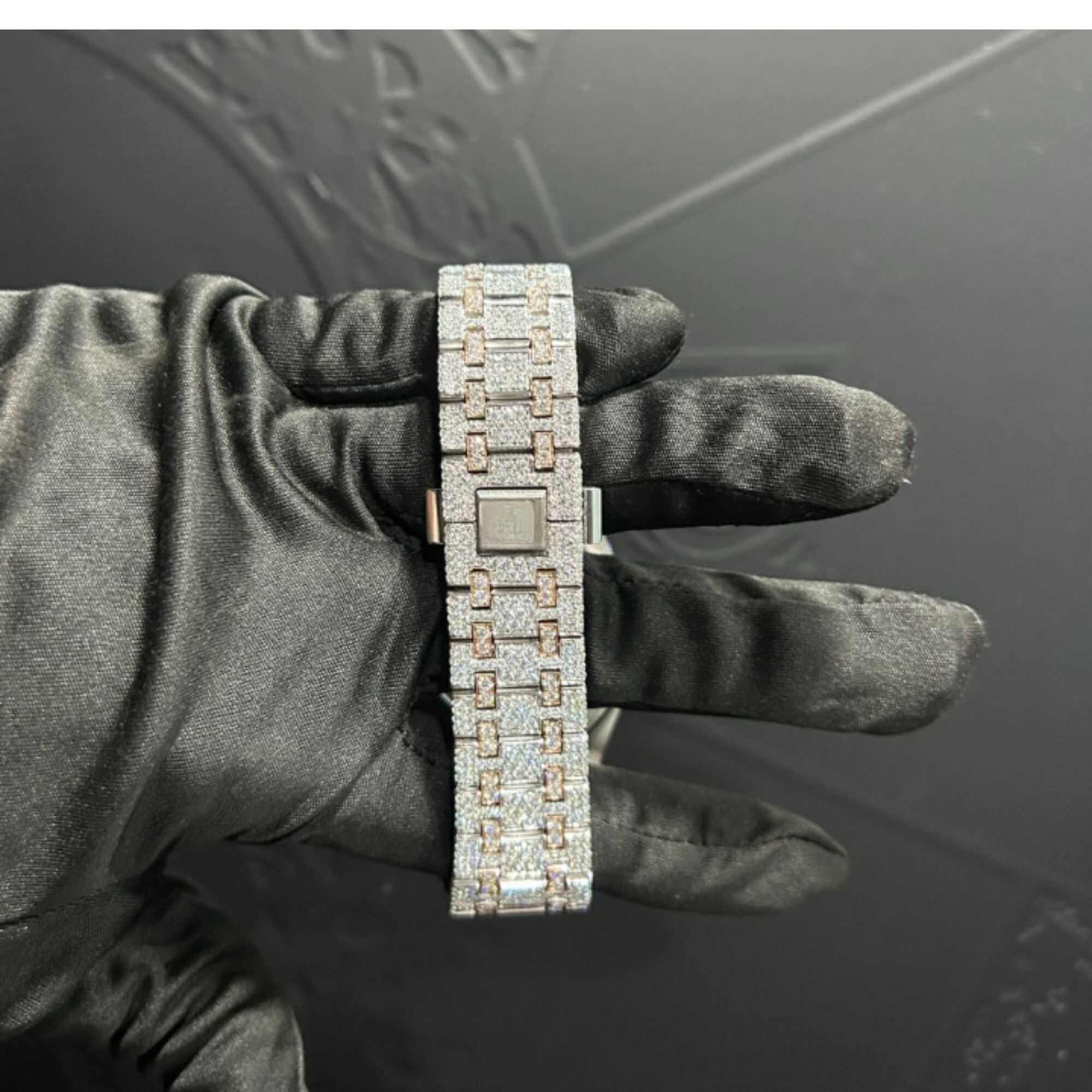 Full Iced Moissanite Watches with Premium Gold Finish - Image 3