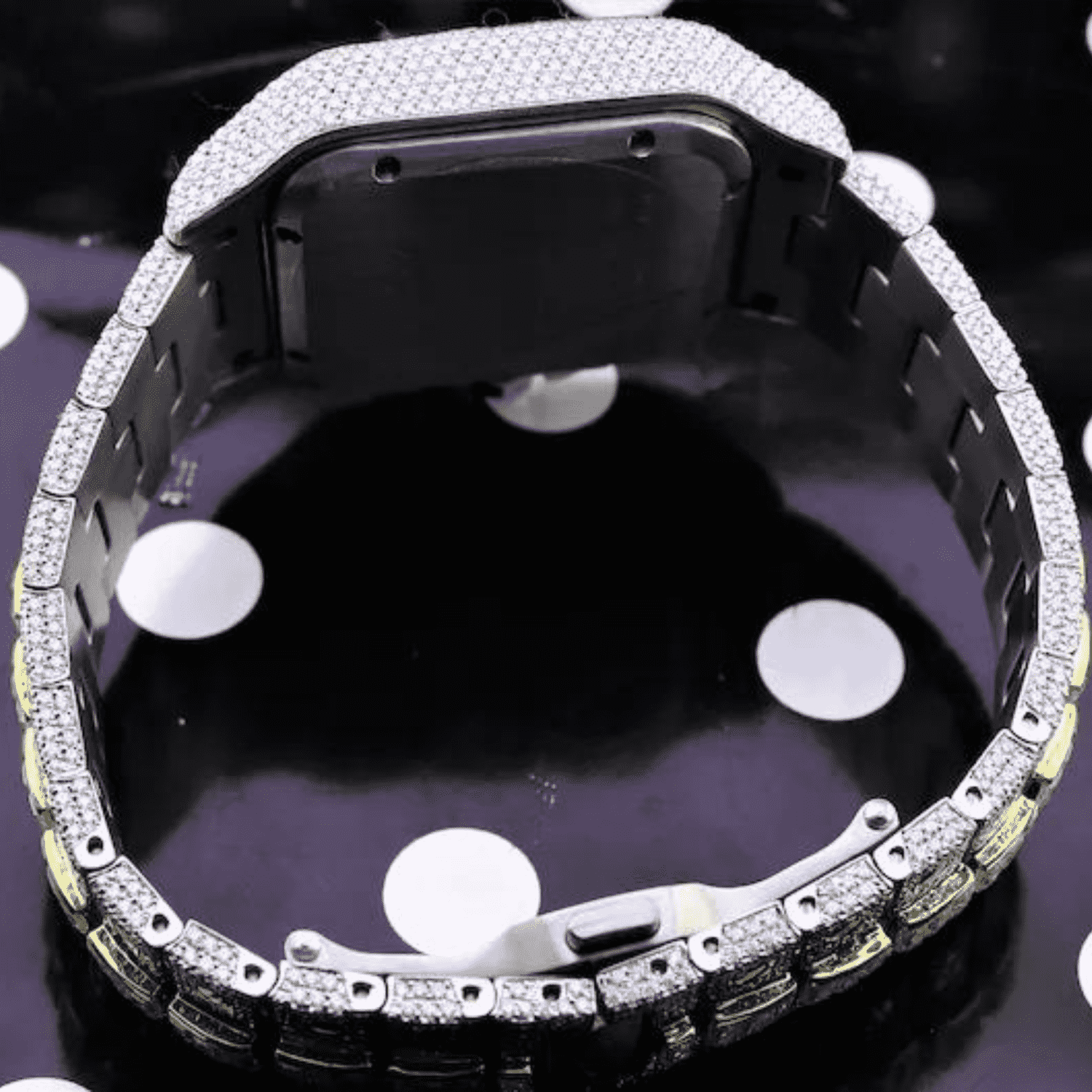 Moissanite Watch Mens
