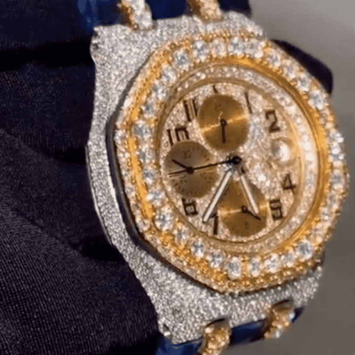 Moissanite Diamond Watch For Men and Women - Full Iced Out Watches - Image 3