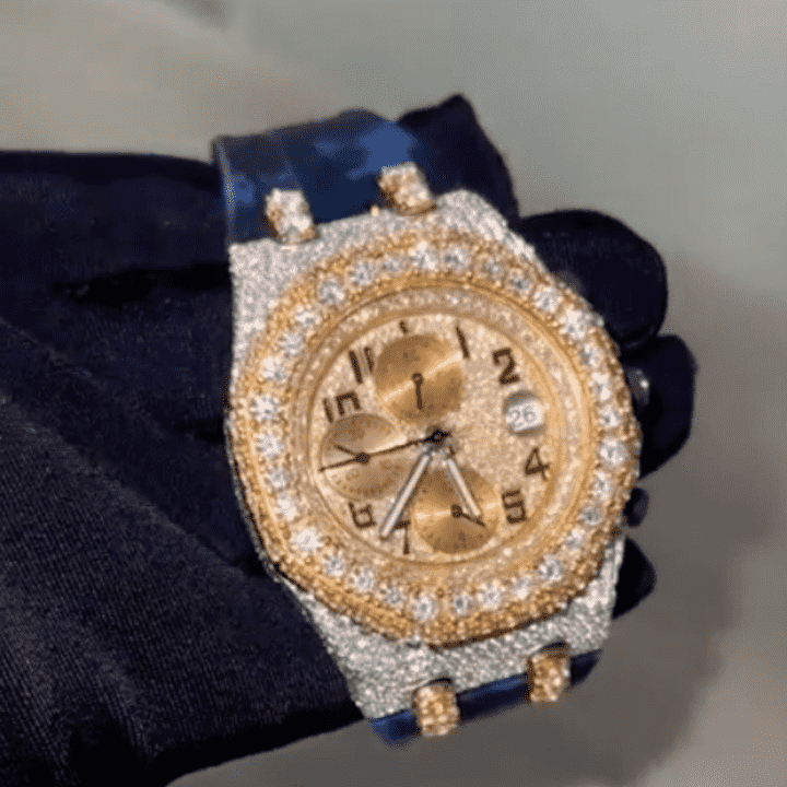 Moissanite Diamond Watch For Men and Women - Full Iced Out Watches - Image 2