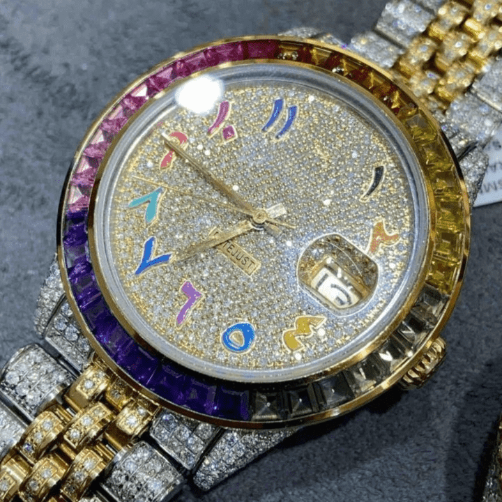Iced Out Moissanite Automatic Watch for Men - Image 6