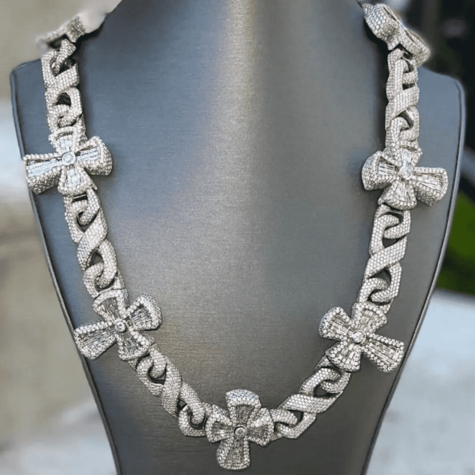 18mm Mens Moissanite Cuban Link Chain