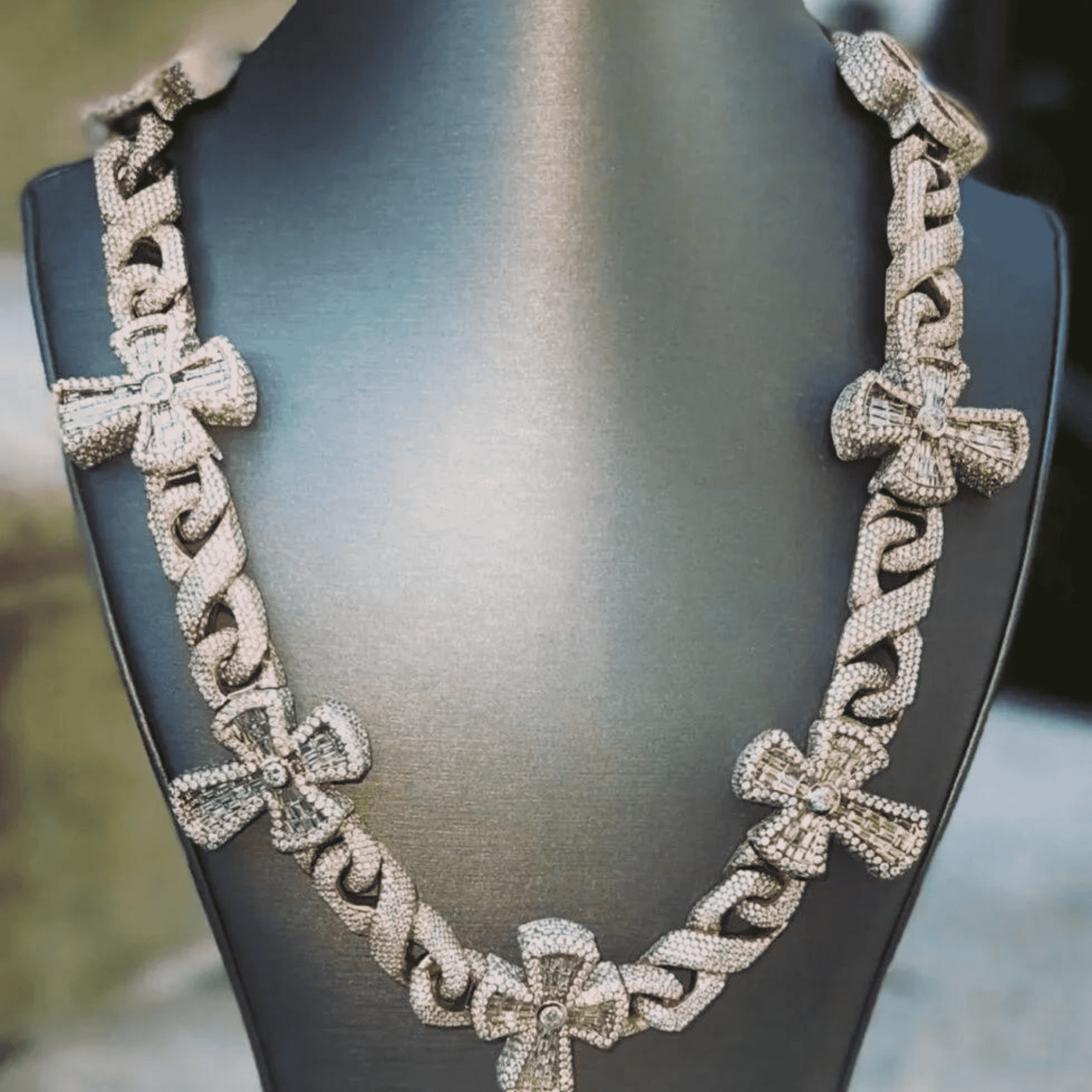 18mm Mens Moissanite Cuban Link Chain
