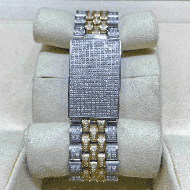 Iced Out Moissanite Automatic Watch for Men - Image 9