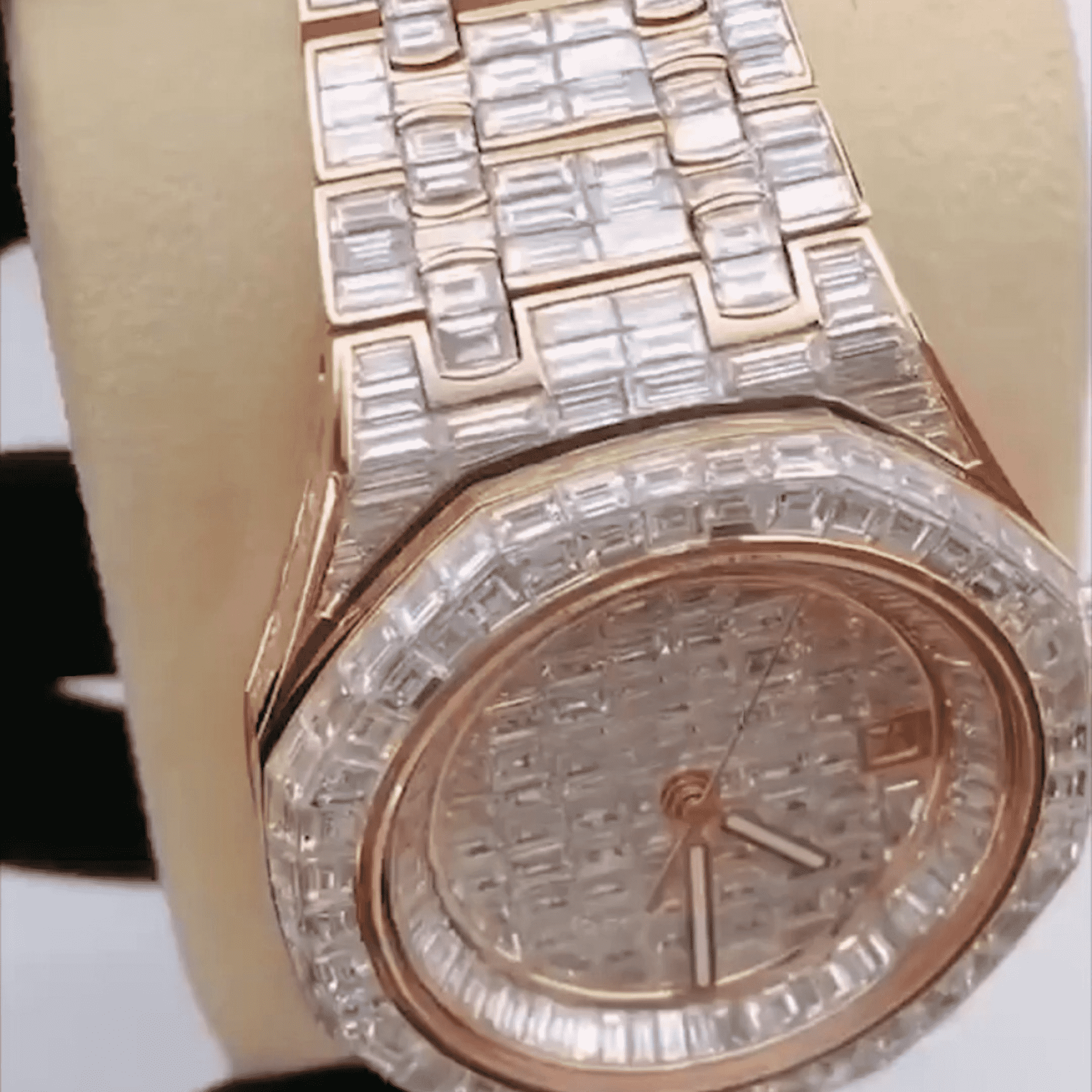 Bust Down Iced Out Moissanite Watch for Men - Image 2