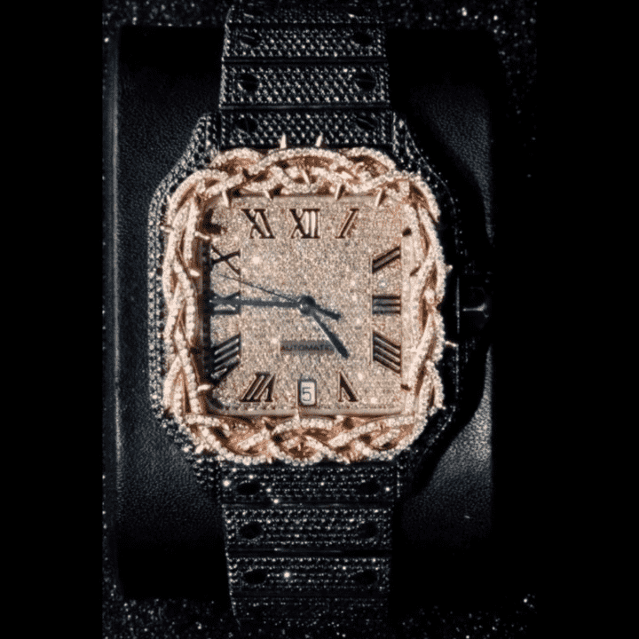 Iced Out Moissanite Watches with Modern Round Dial for Men & Women - Image 6