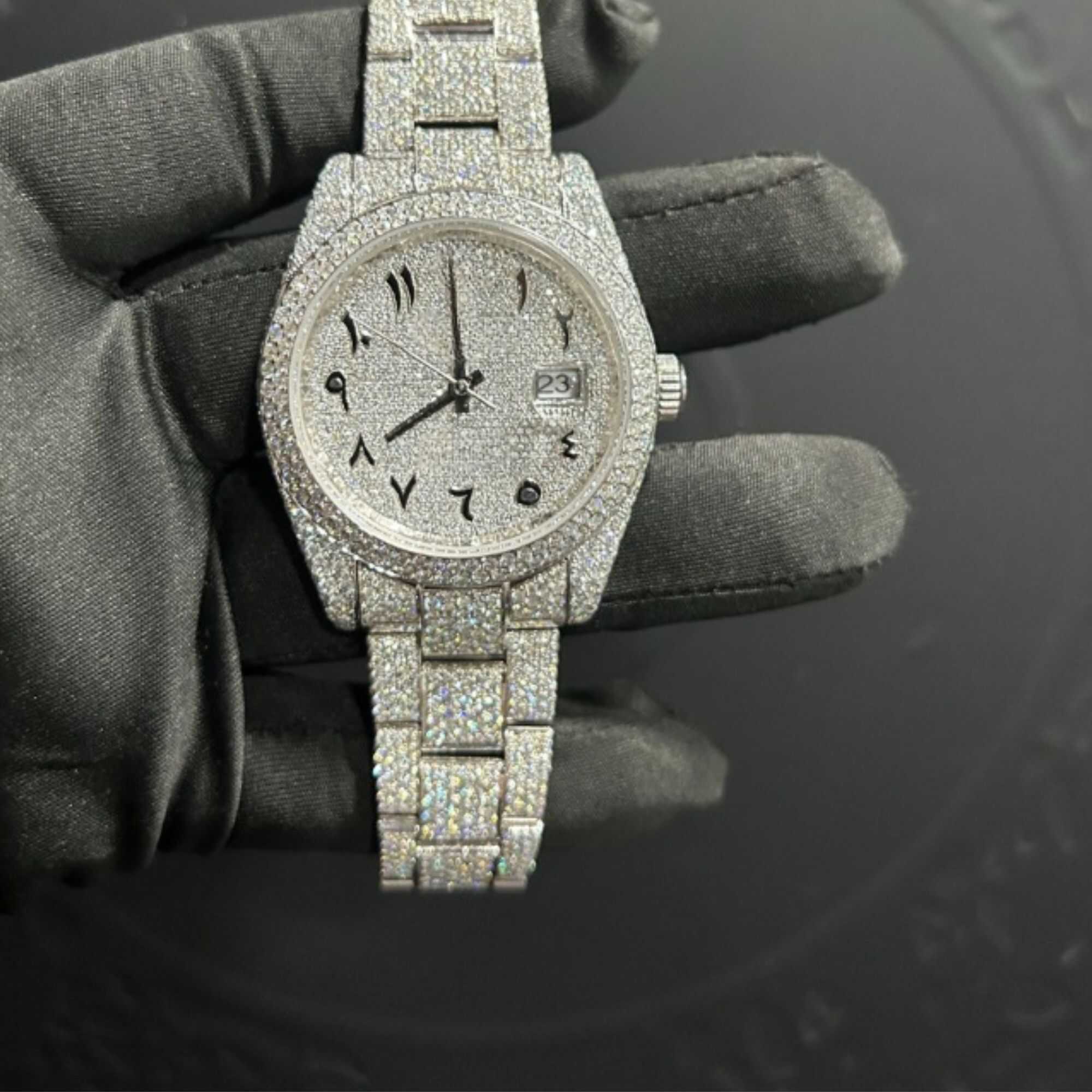 Women’s Moissanite Watches with Rose Gold Finish - Image 4