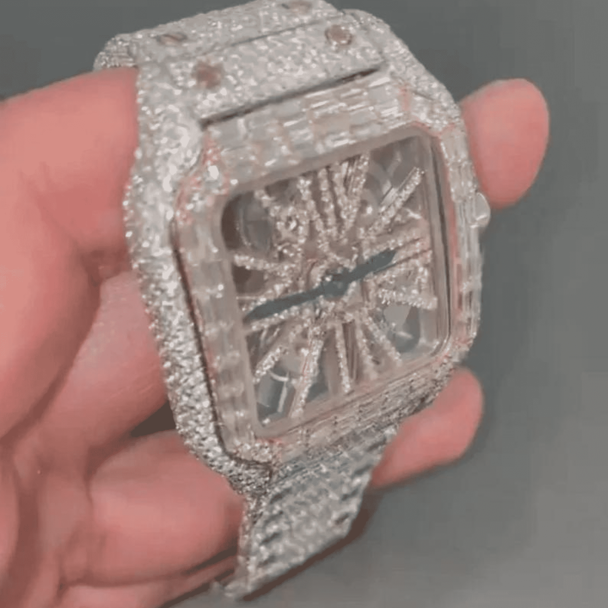 Moissanite Watch Mens