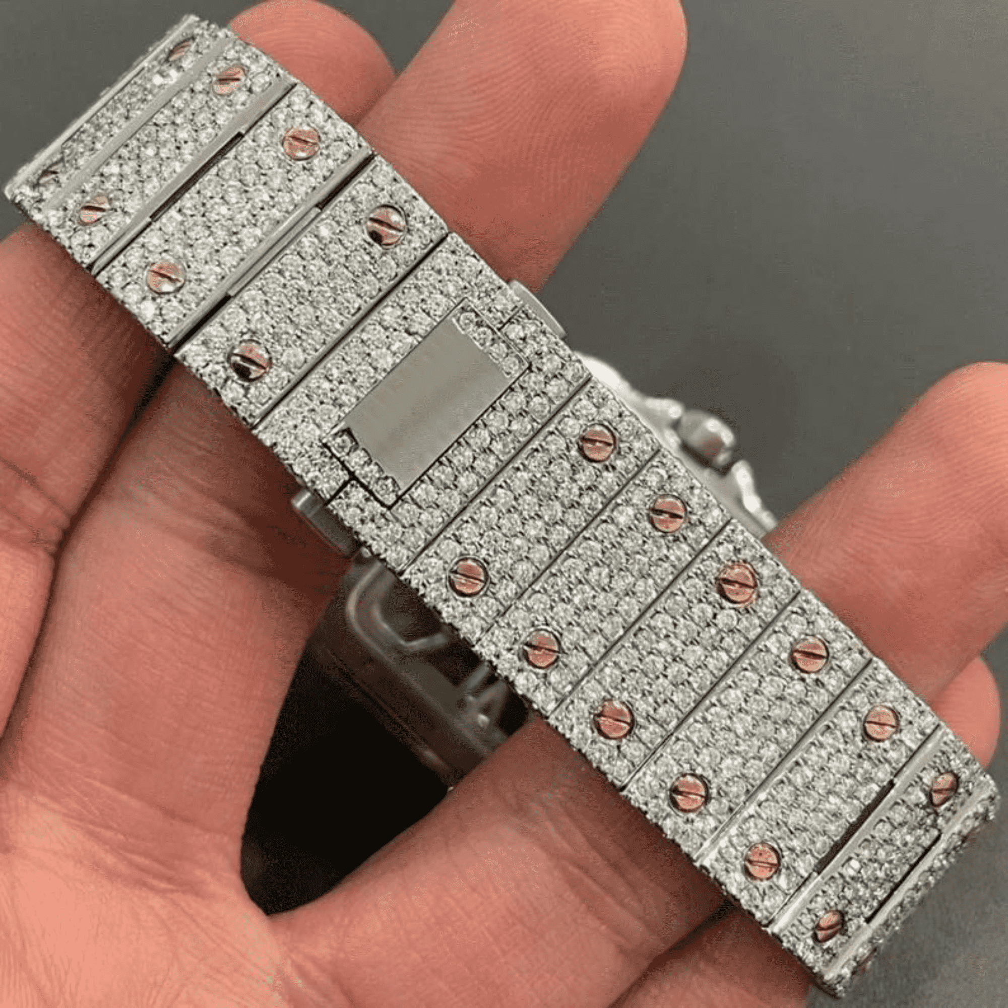 Moissanite Watch Mens