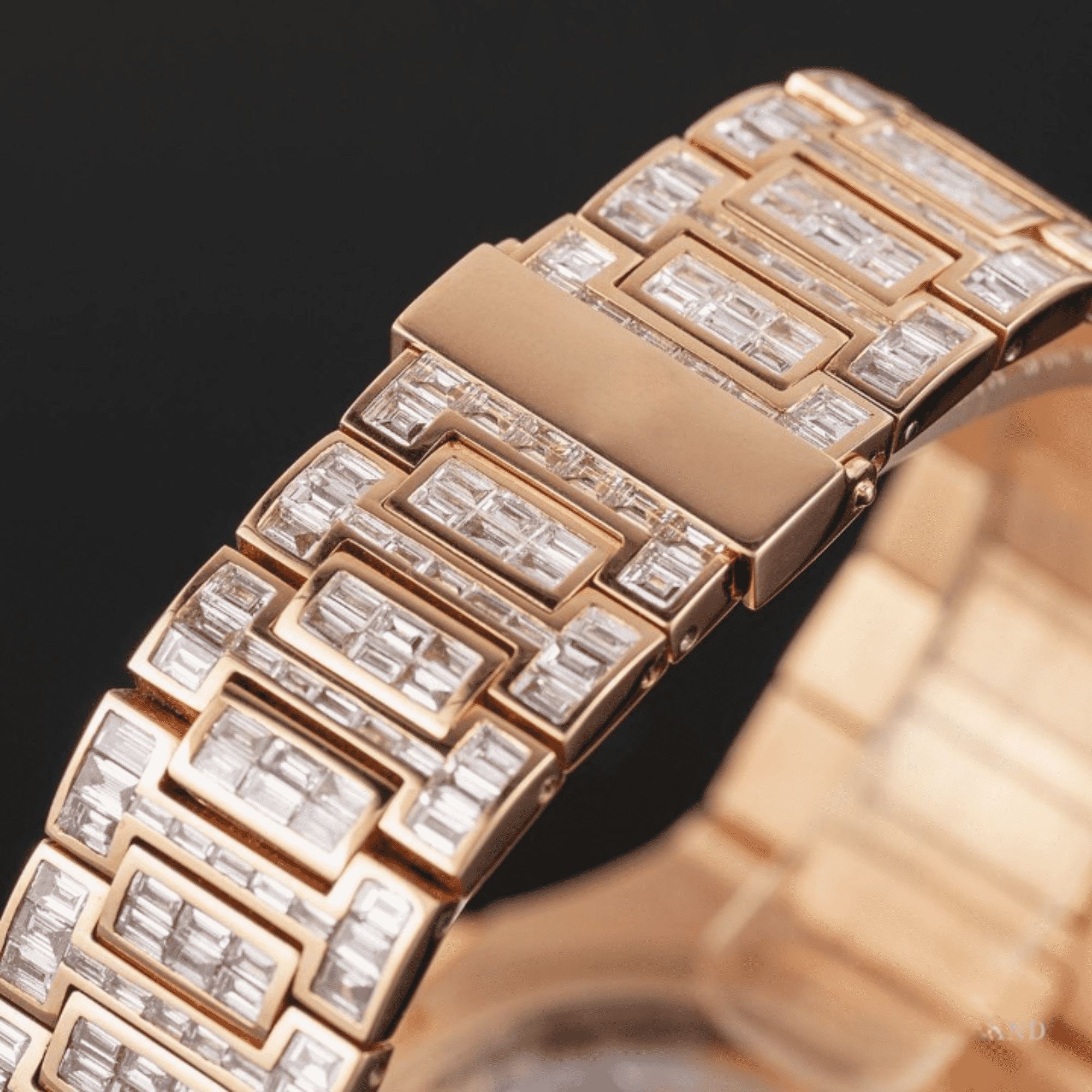 Men’s Luxury Iced Out Stainless Steel Diamond Watch - Image 4