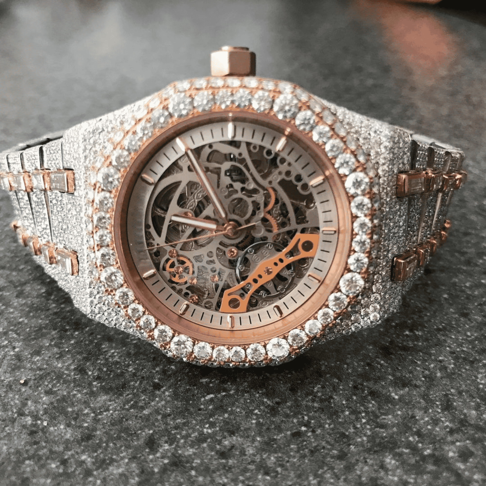 VVS Moissanite Luxury Chronograph Watch with Full Iced Out Shine