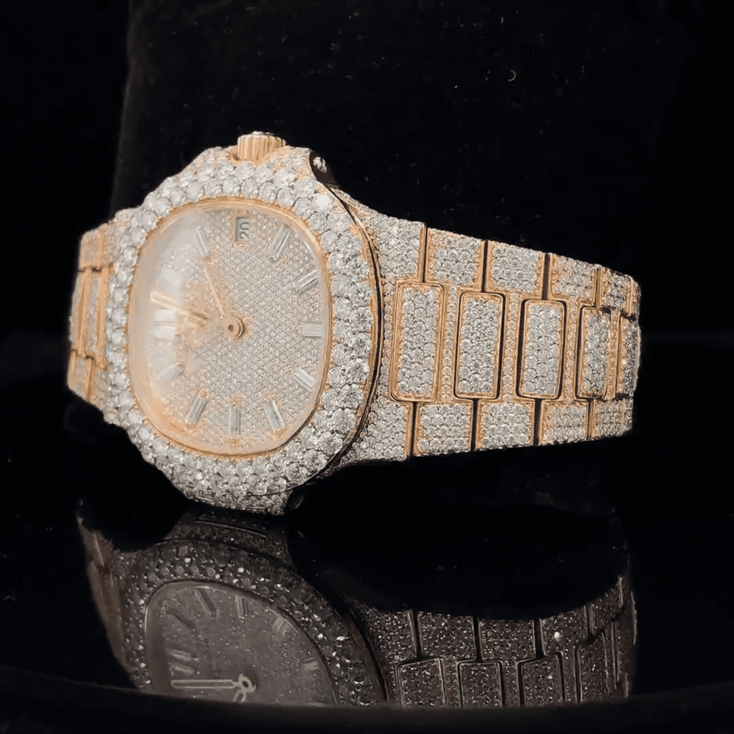 Luxury Iced Out VVS Moissanite Chronograph Watch - Image 5