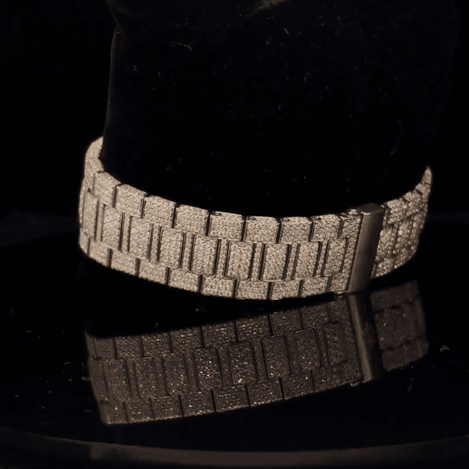 Luxury Iced Out VVS Moissanite Chronograph Watch - Image 2