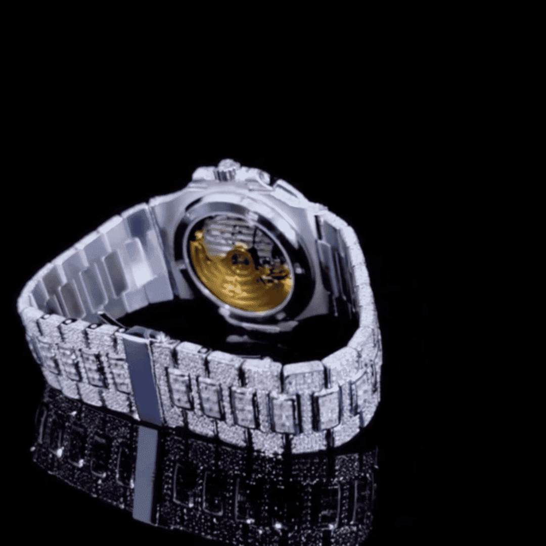 Premium Moissanite VVS Chronograph Watch with Style - Image 2