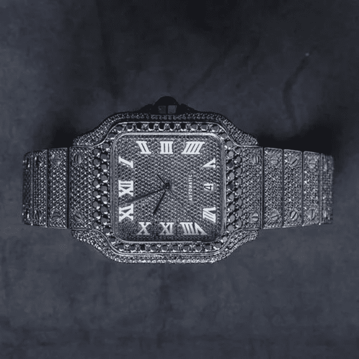 High Luxury Bust Down Iced Out Watches, Moissanite Watches - Image 4