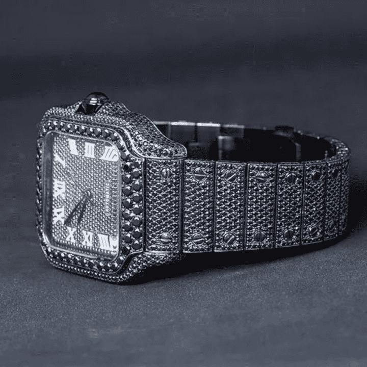 High Luxury Bust Down Iced Out Watches, Moissanite Watches - Image 2