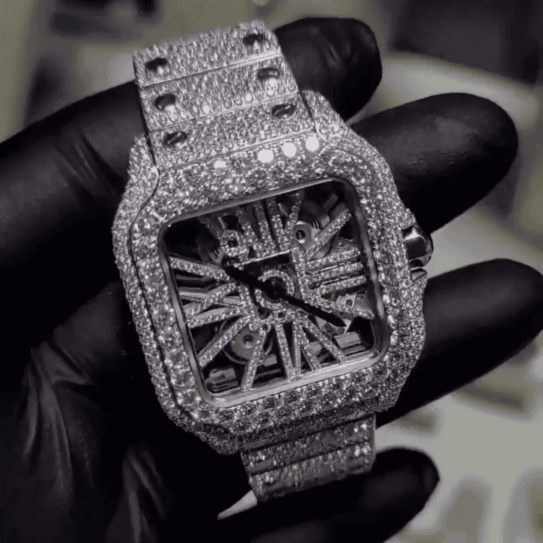 Hip Hop Iced Out Moissanite Watch Men - Image 4