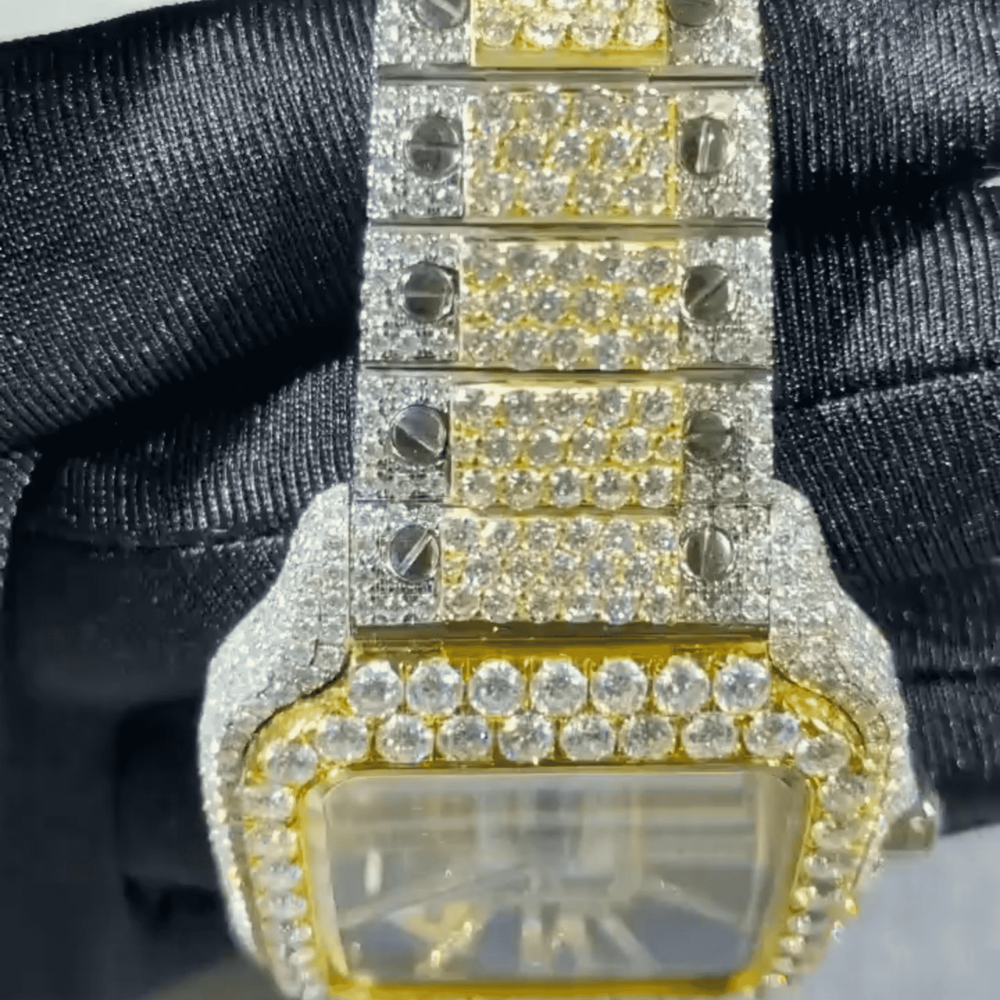 Classic Moissanite Automatic Watch With Full Iced Out - Image 3