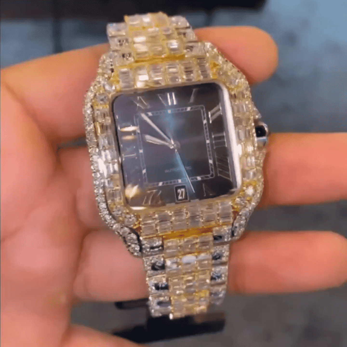 Luxury Moissanite Diamond Watch for Men and Women - Image 2