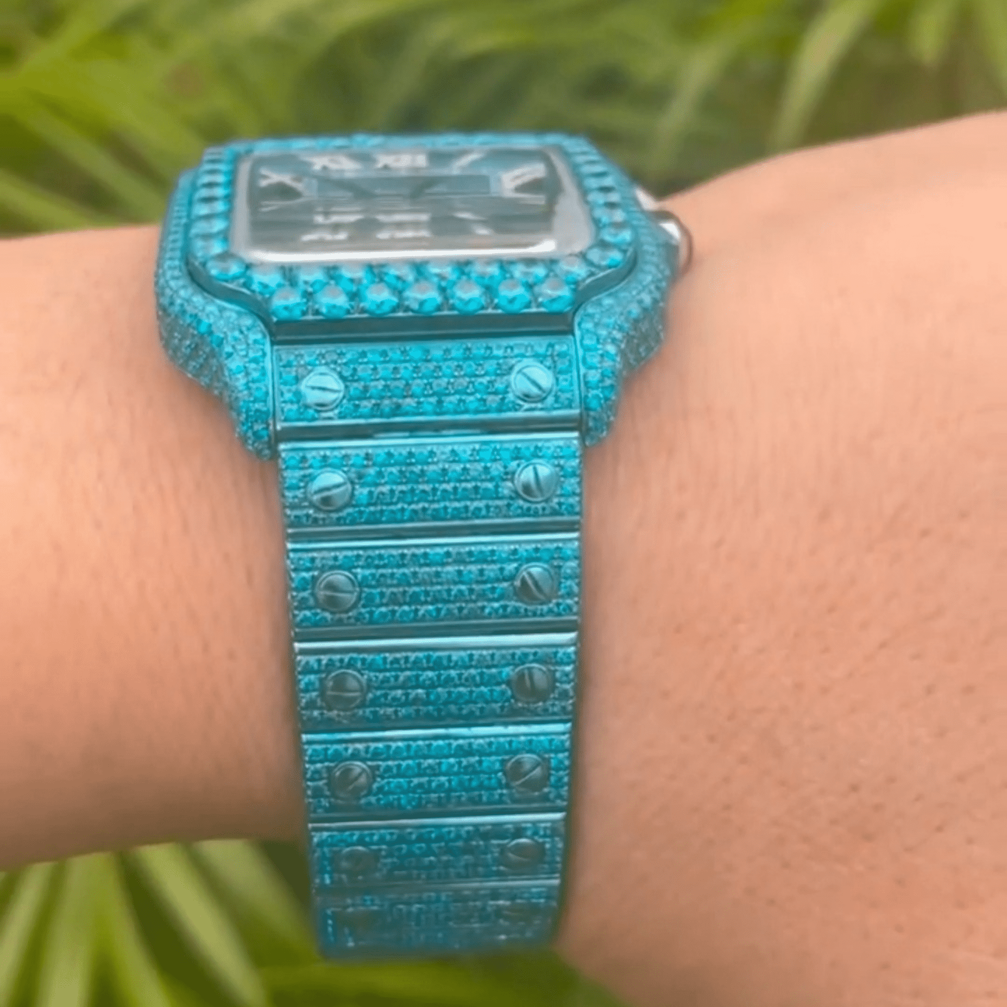 Classic Moissanite Diamond Iced Out Automatic Watch - Image 3