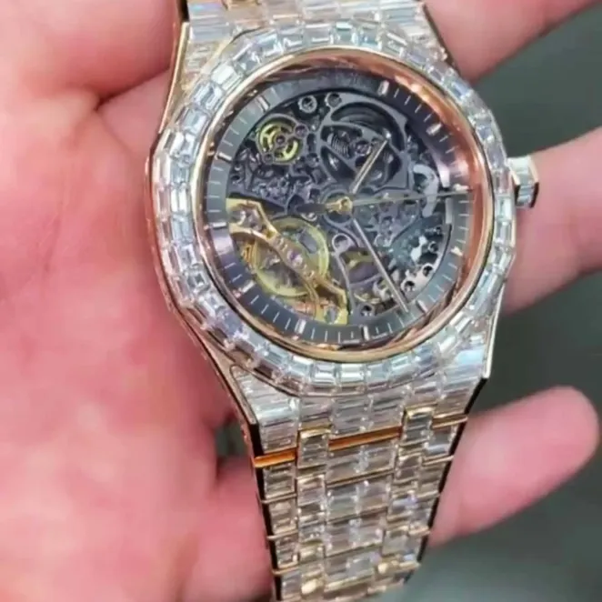 Diamond Moissanite Watch for a Premium Iced-Out Look