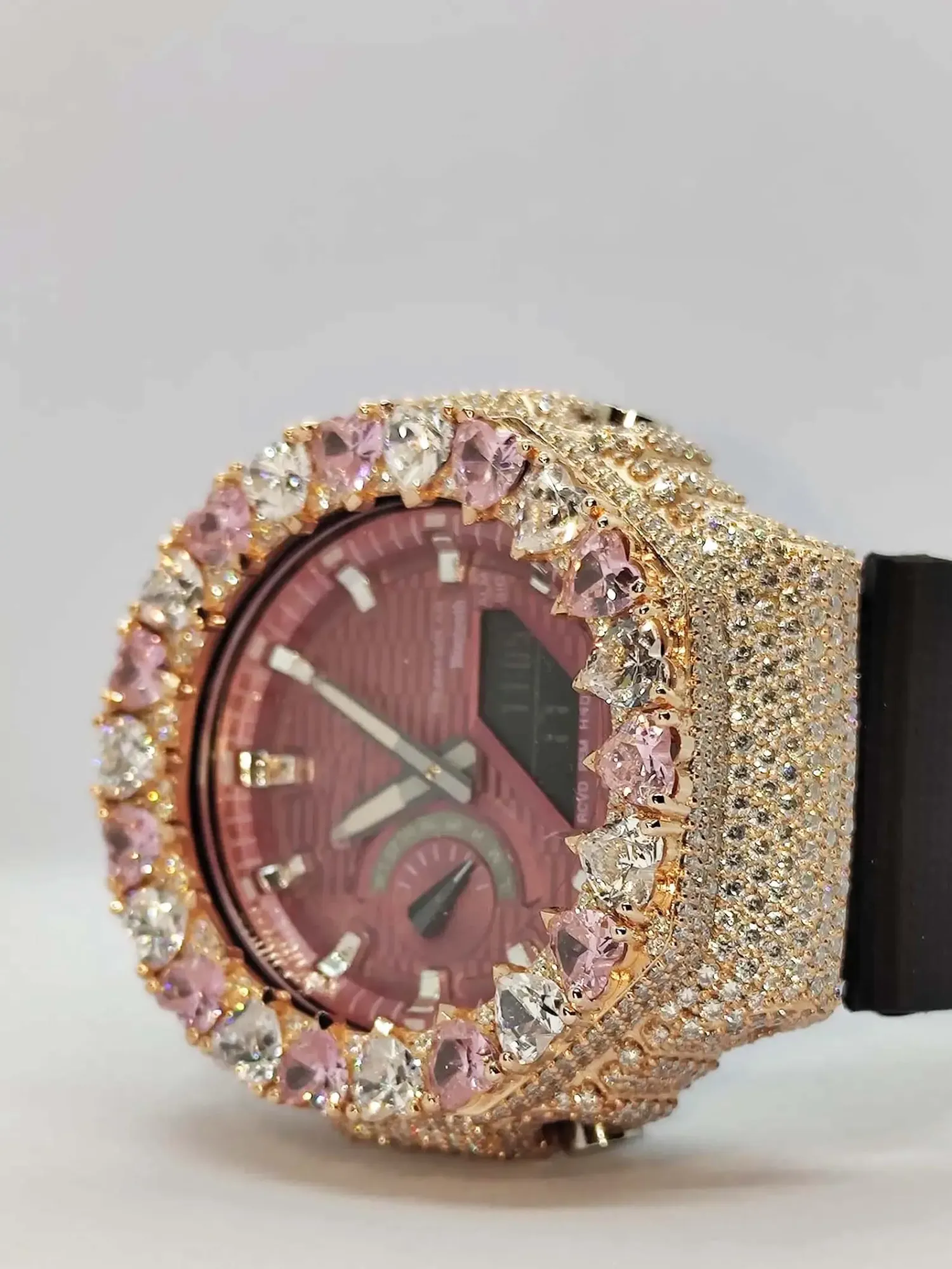 IcedJewelz "Pink Diamond" VVS1 Moissanite Custom Digital – Rose Gold Edition - Image 3