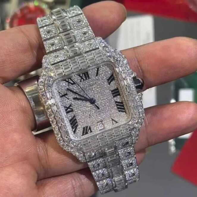 Moissanite Ice Watch with Ultra-Shine & Style
