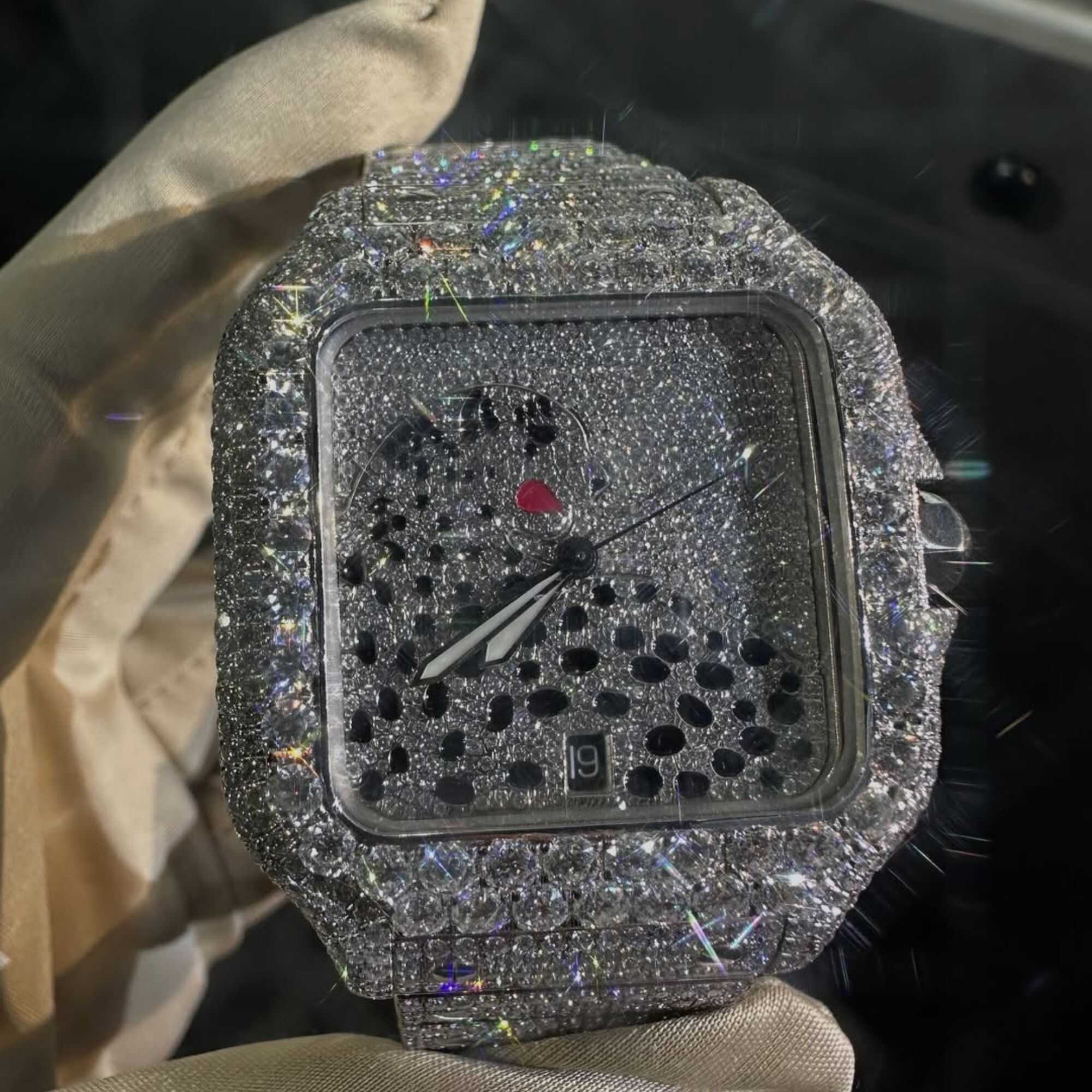 Bust Down VVS Moissanite Watch / Iced Out Watches