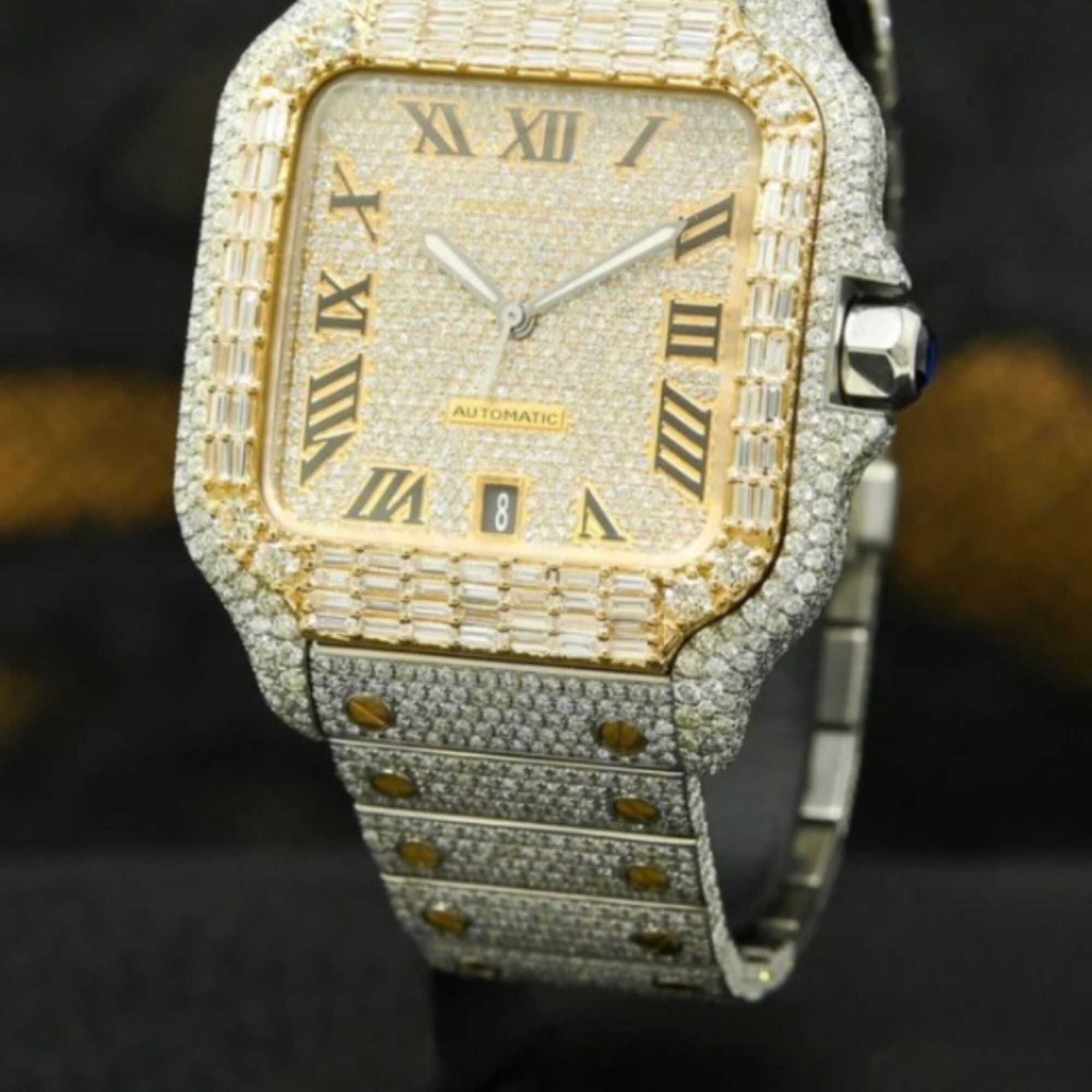 Luxury Moissanite Watches Fully Iced Out for Men & Women