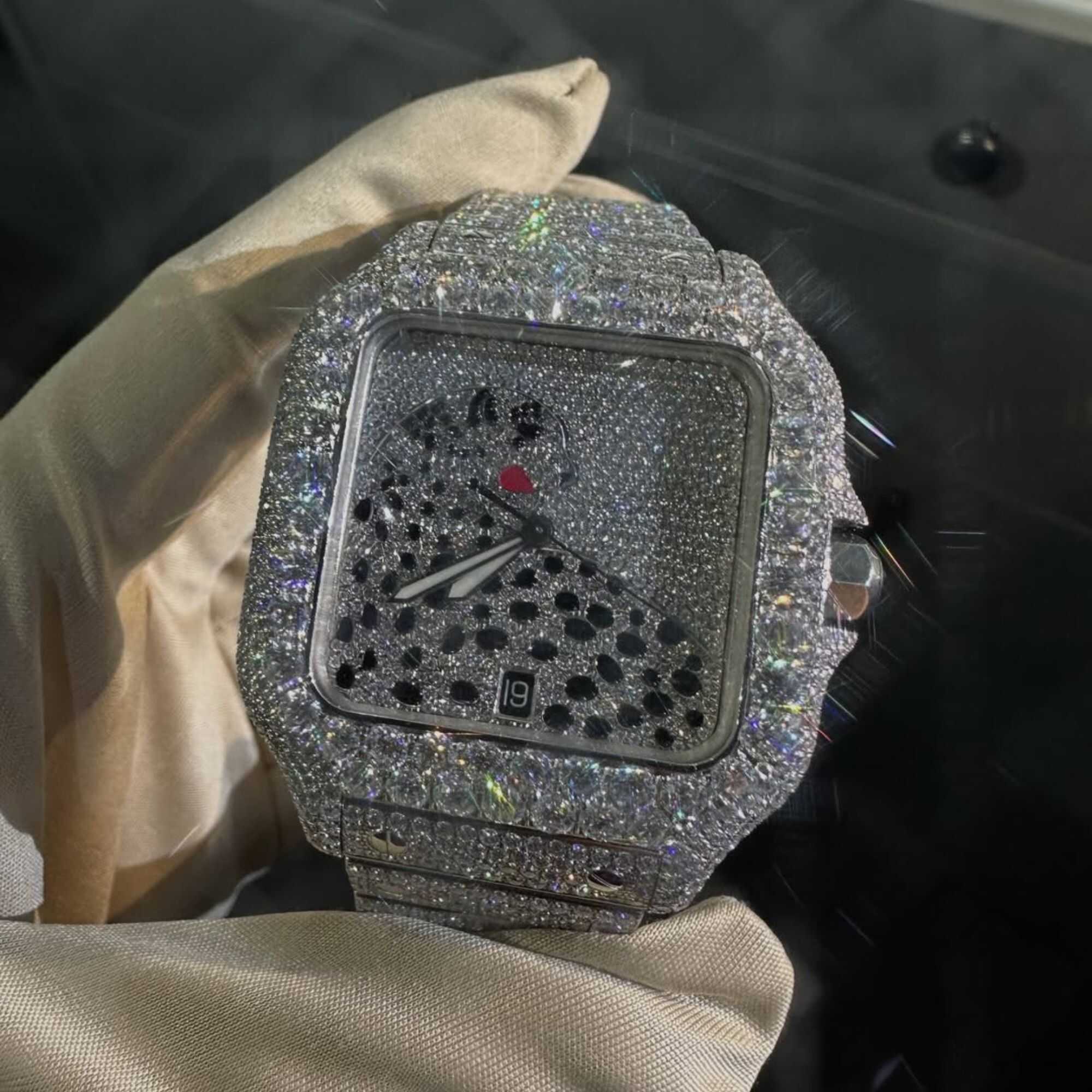 Bust Down VVS Moissanite Watch / Iced Out Watches - Image 3