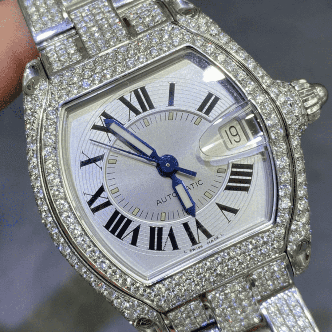 ICED Out VVS Moissanite Luxury Chronograph Watch - Image 3