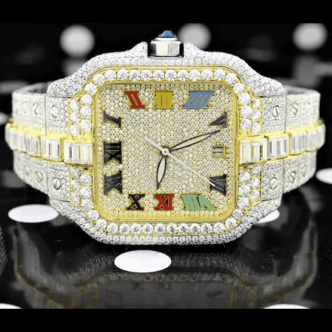 Moissanite Watch Mens