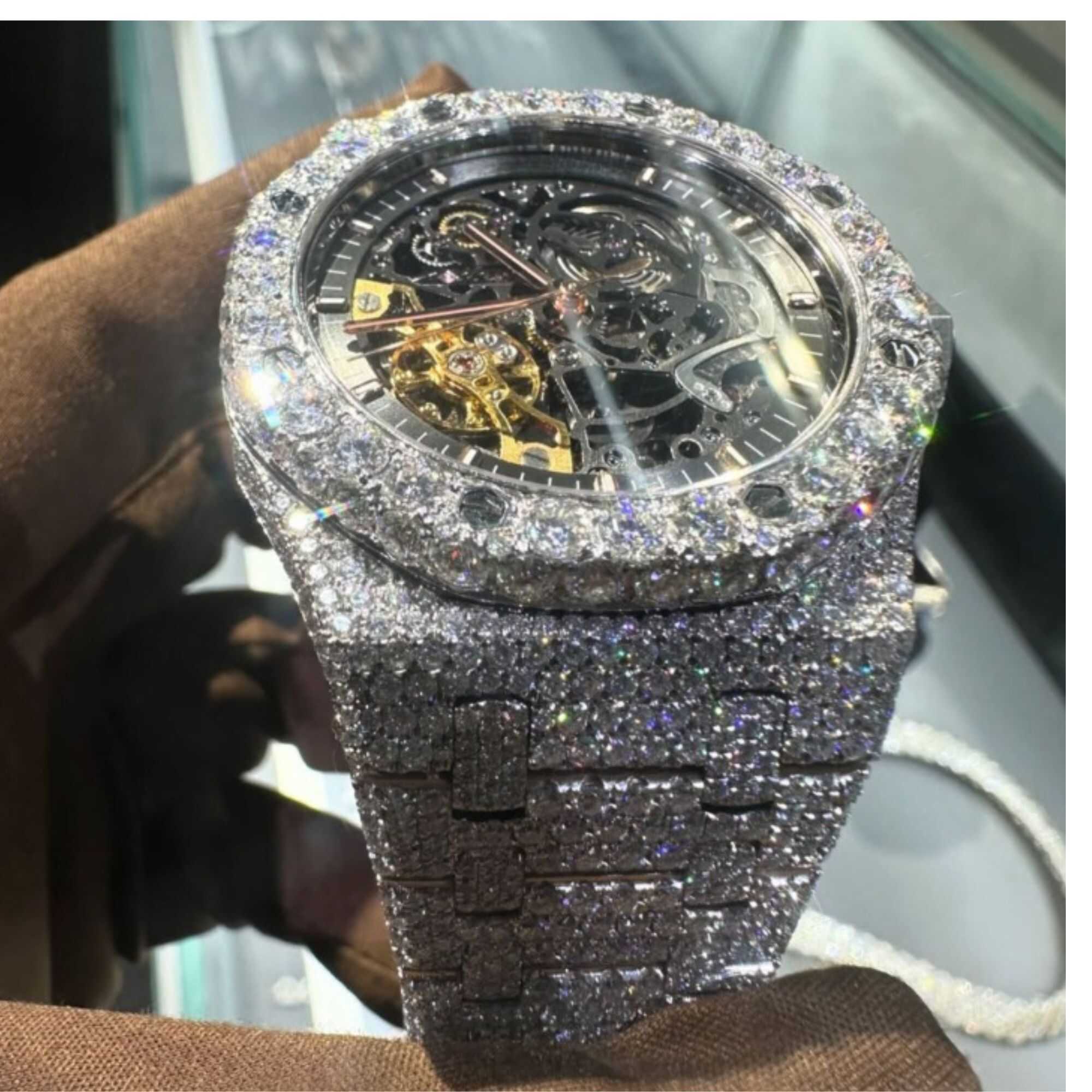 Luxury Moissanite Watches Fully Iced Out for Men & Women - Image 3