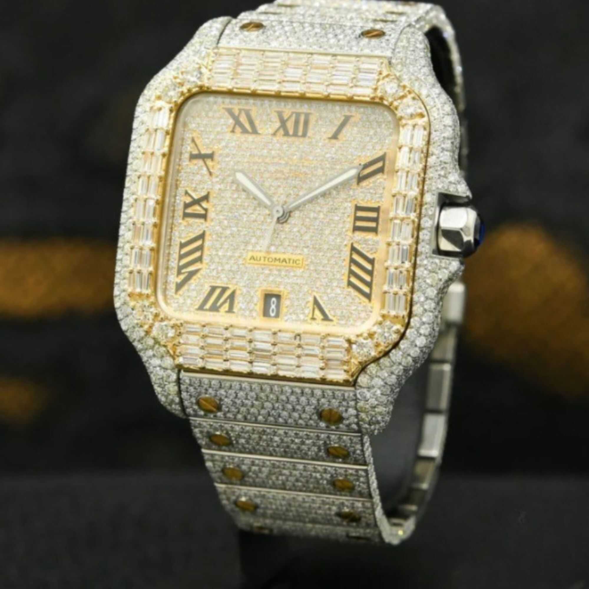 Luxury Moissanite Watches Fully Iced Out for Men & Women - Image 3