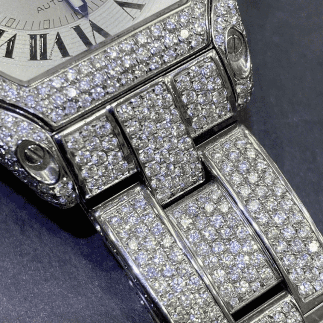 ICED Out VVS Moissanite Luxury Chronograph Watch - Image 5