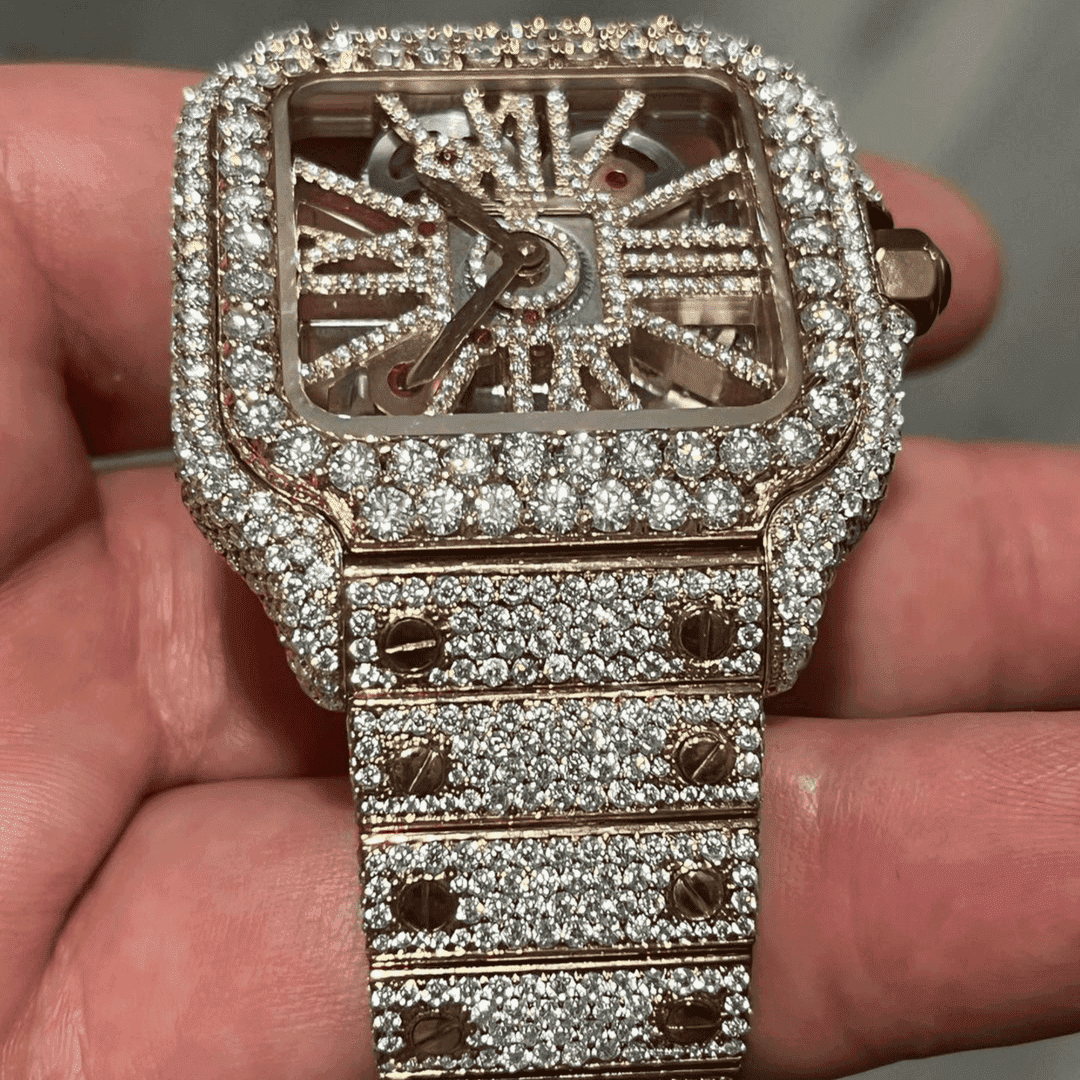 Premium Hip Hop Iced Out Moissanite Watch for Men - Image 3