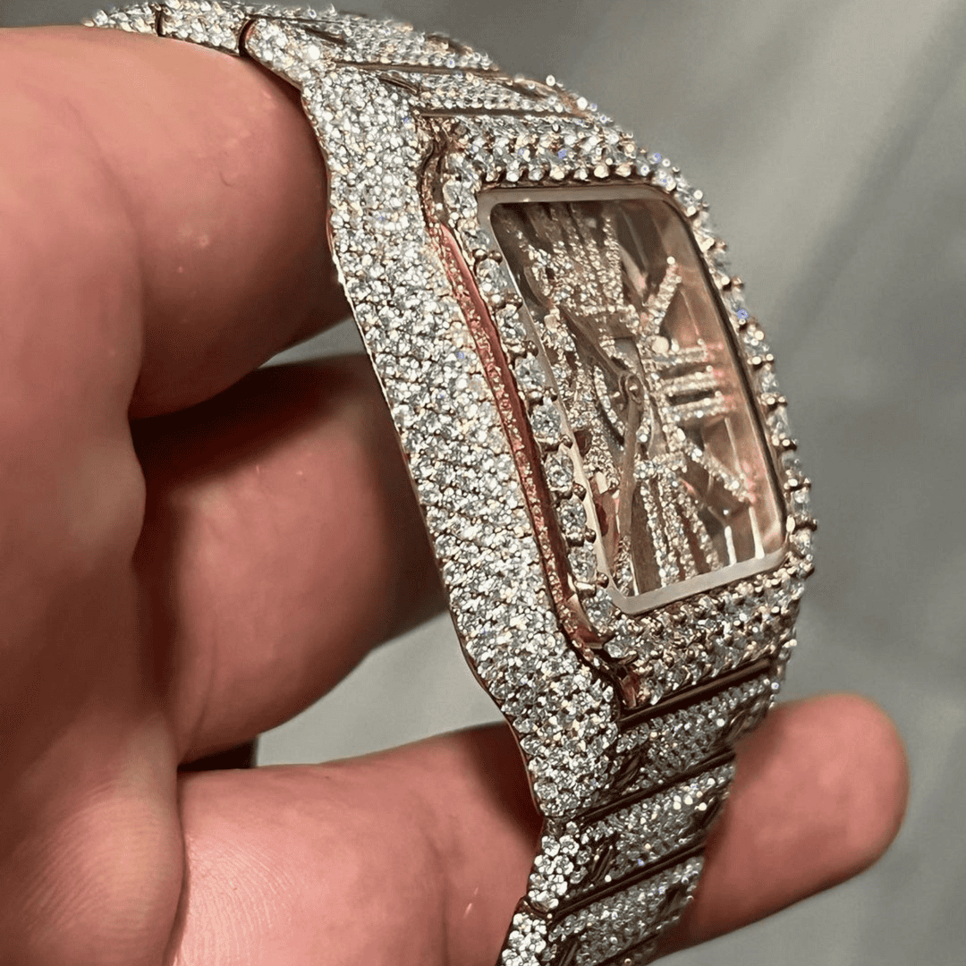 Premium Hip Hop Iced Out Moissanite Watch for Men - Image 2