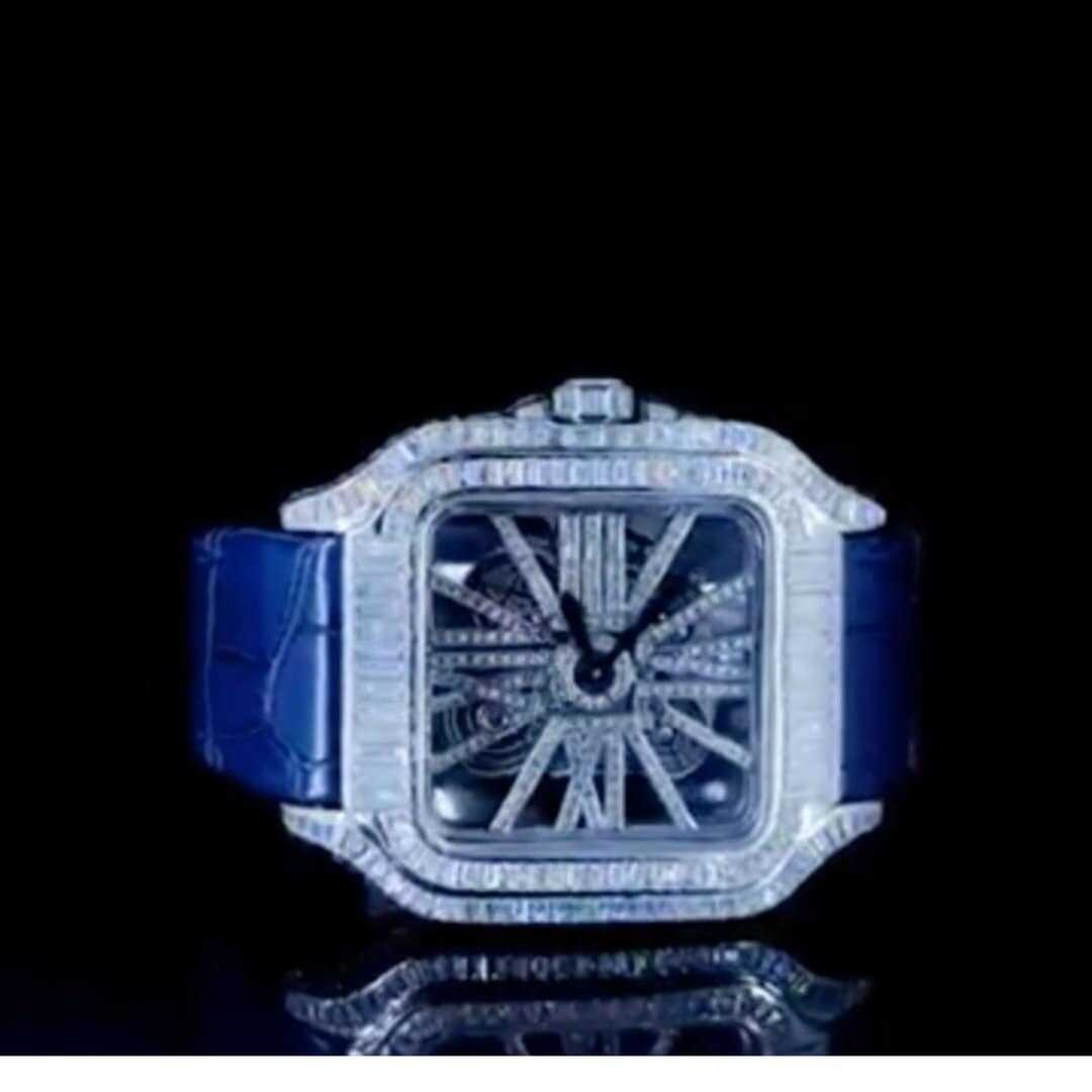 Men’s VVS1 Moissanite Watch – Passed Diamond Tester