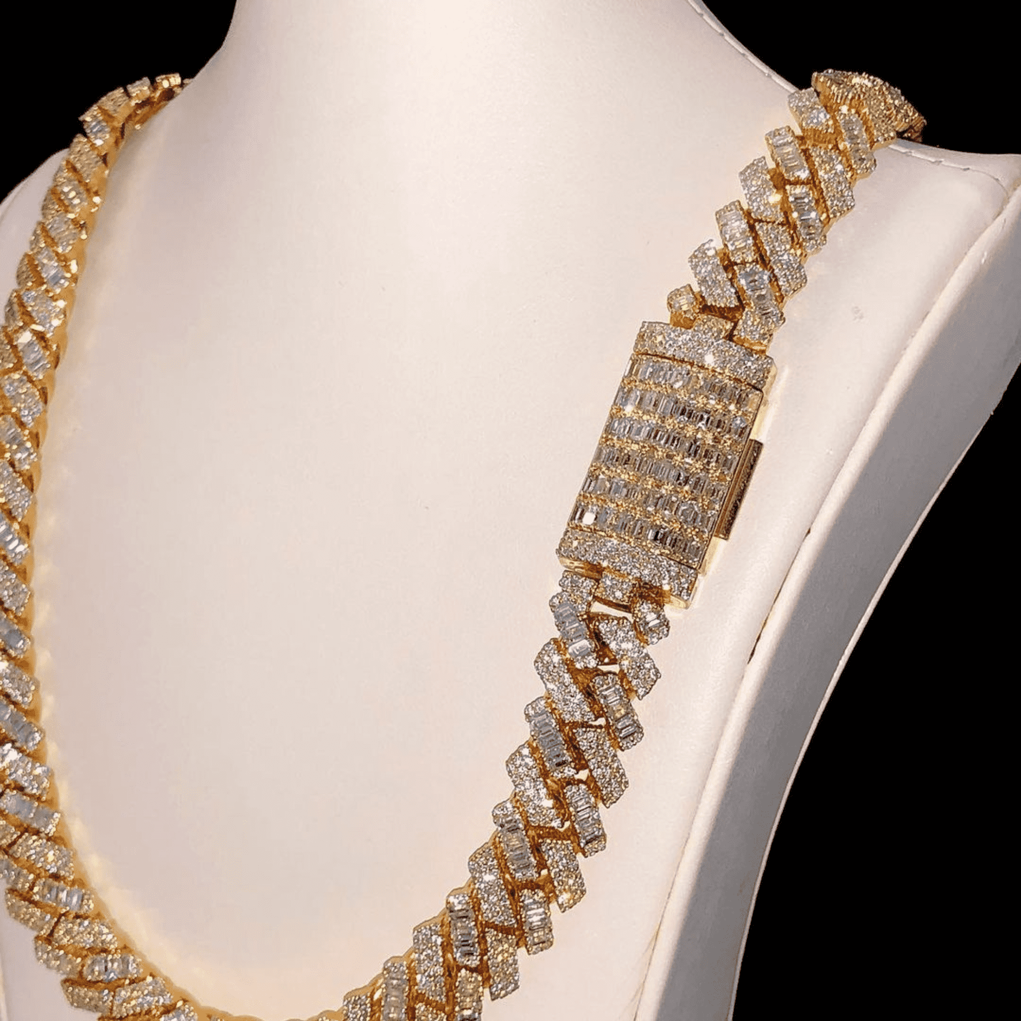 16mm Mens Silver Cuban Link Chain