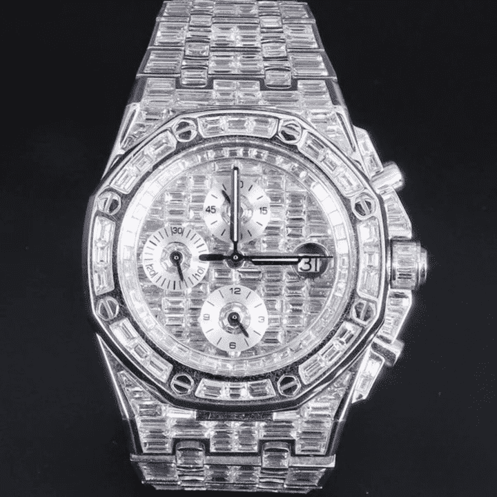Iced Out Moissanite Watch Hip Hop Automatic Watch For Men - Image 3