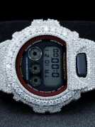 IcedJewelz VVS1 Moissanite Custom Digital Sport Watch – "The Glacier" Edition