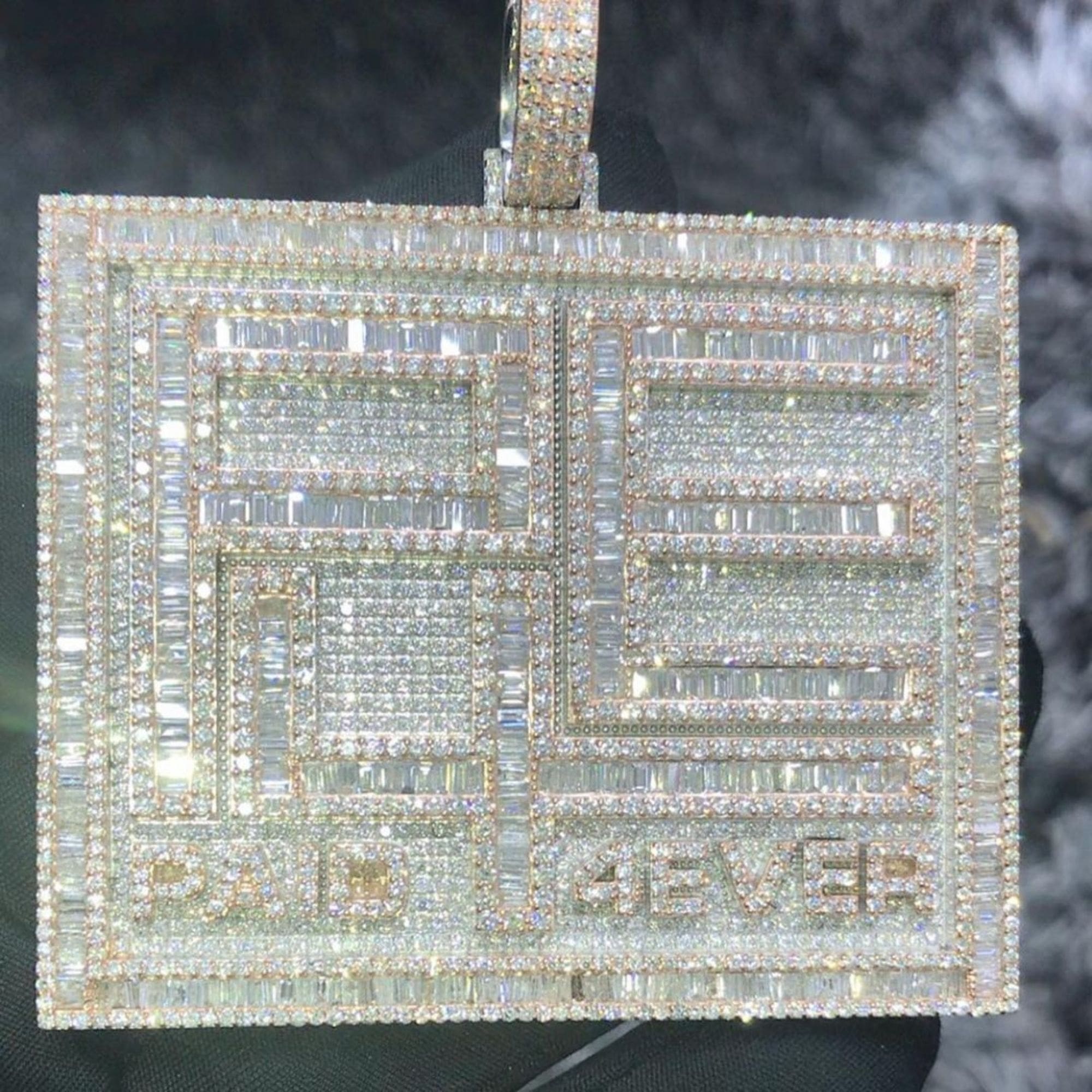 Hip Hop 925 Silver Iced Out Pendants, VVS Moissanite Custom Name Pendants - Image 2