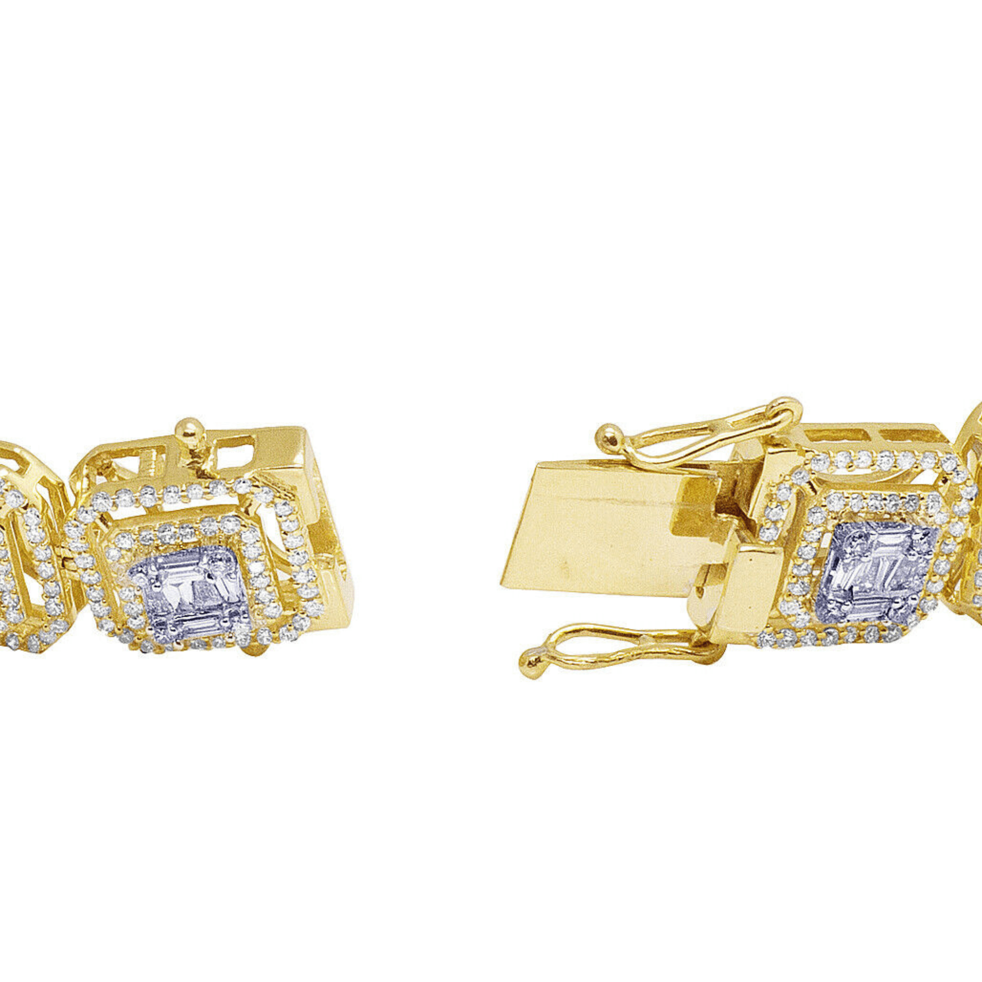 20mm Iced Out Diamond Bracelets, Iced Out Link Bracelet, Exquisite Iced Out Bracelet - Image 4