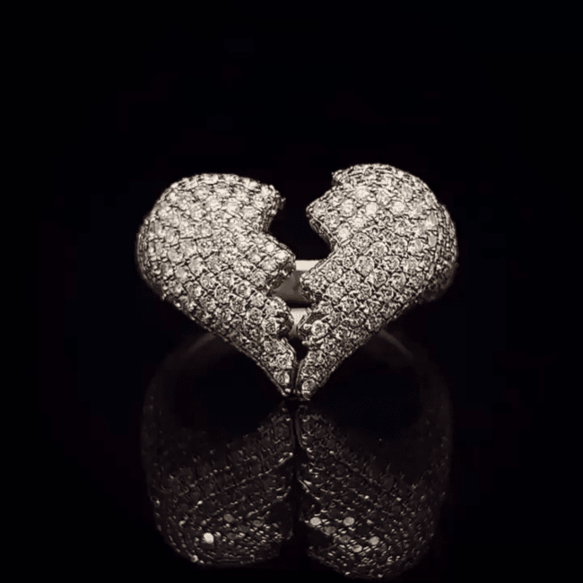 925 Silver Iced Out Rings, Hip Hop Rings for Mens, Adorned with VVS Moissanite Diamond - Image 3