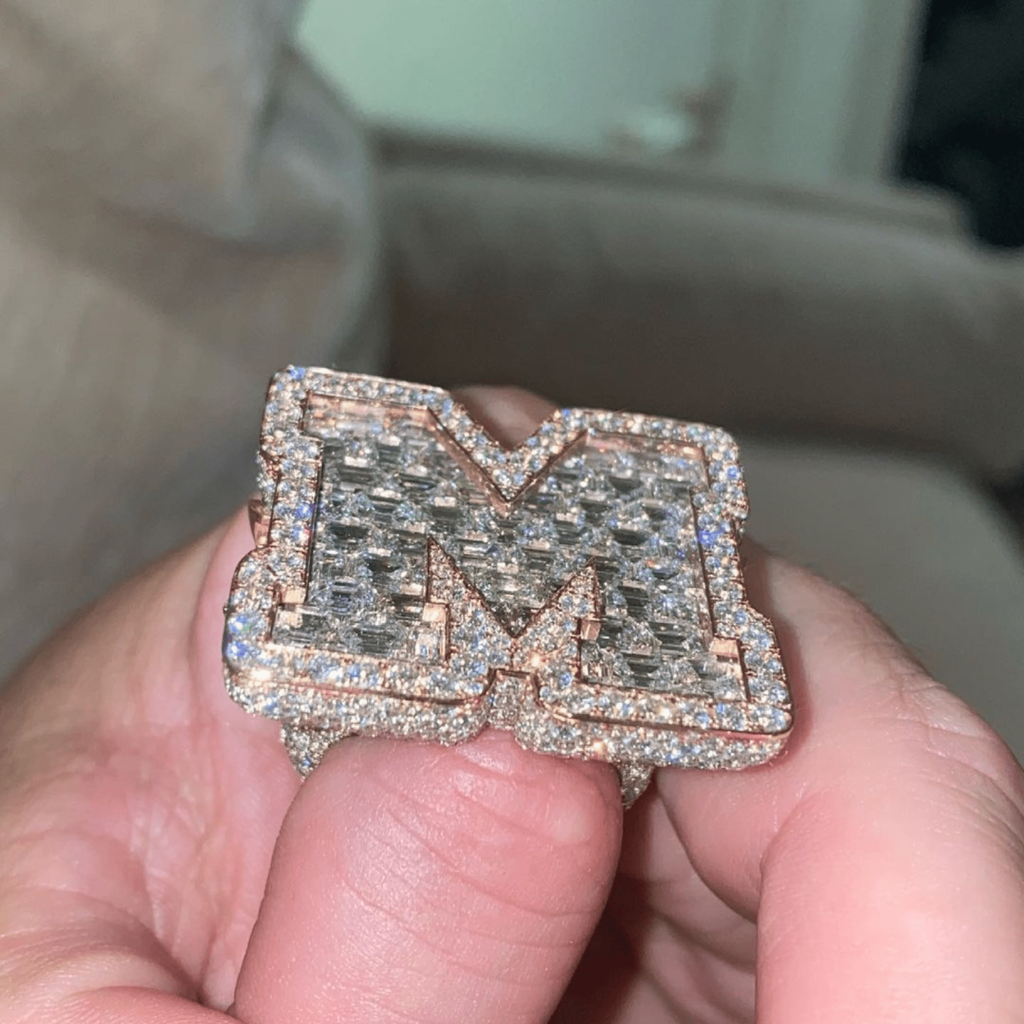 925 Silver Iced Out Rings, Hip Hop Ring, VVS Moissanite Diamond - Image 2